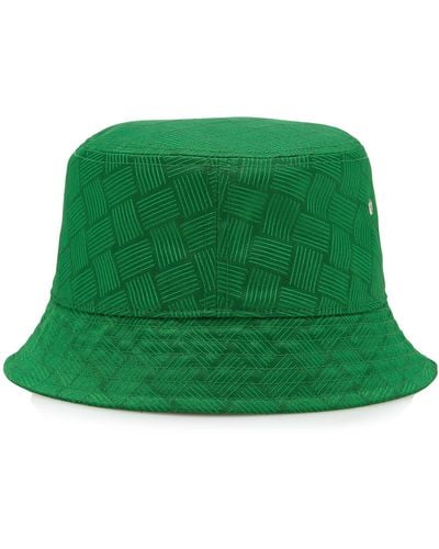 Bottega Veneta Intrecciato Nylon Bucket Hat - Green