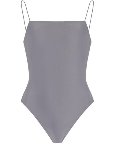 Ziah Square Neck One-piece Swimsuit - Gray