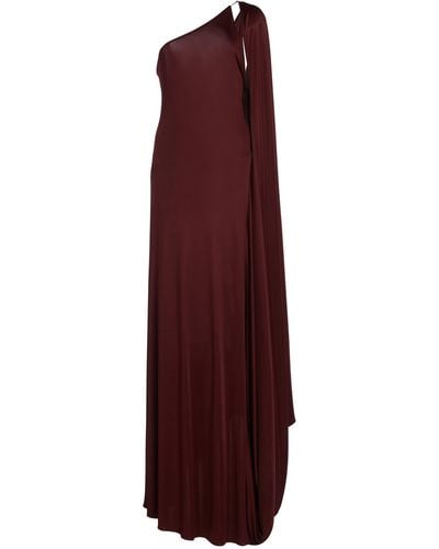 Stella McCartney Draped Asymmetric Jersey Maxi Dress - Purple