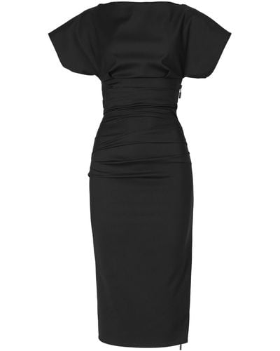 Maticevski Yuzu Midi Dress - Black
