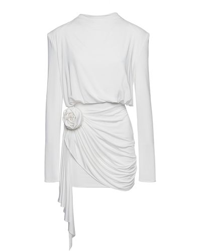 Magda Butrym Draped Mini Dress - White
