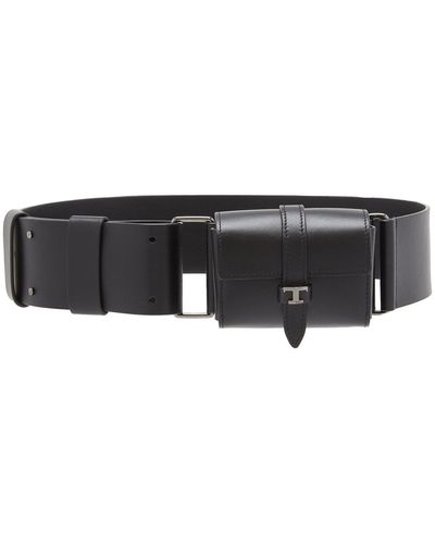 Tod's T Leather Belt Bag - Black