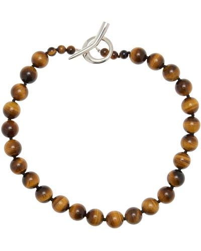 Sophie Buhai Everyday Boule Tiger's Eye Necklace - Brown