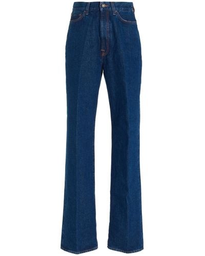Made In Tomboy Erica Rigid High-rise Straight-leg Jeans - Blue