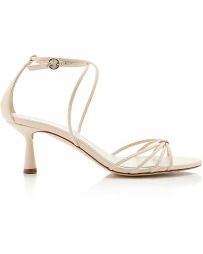 Aeyde Luella Leather Sandals - White