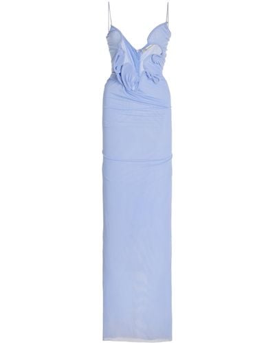 Christopher Esber Venus Molded Jersey Maxi Dress - Blue