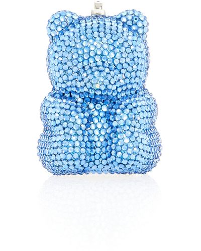 Judith Leiber Gummy Bear Crystal Pillbox - Blue