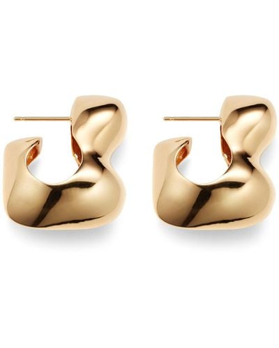 AGMES Gold Bubble 18k Gold Vermeil Earrings - Metallic