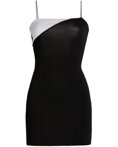 Jacquemus Aro Asymmetric Fold-over Mini Dress - Black