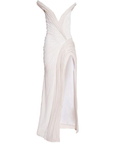 Gaurav Gupta The Sculpted Draped Cocktail Gown - White