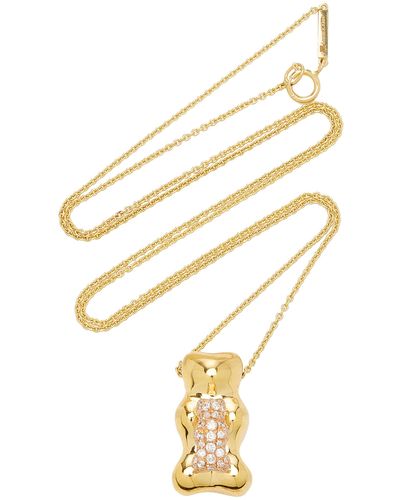 Lauren X Khoo Gummy Bear 18k Gold Diamond Necklace - Metallic