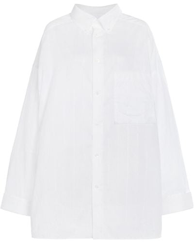 DARKPARK Nathalie Oversized Cotton Shirt - White