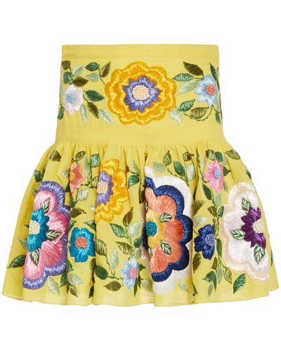 Alexis Kasandra Floral Skirt - Yellow