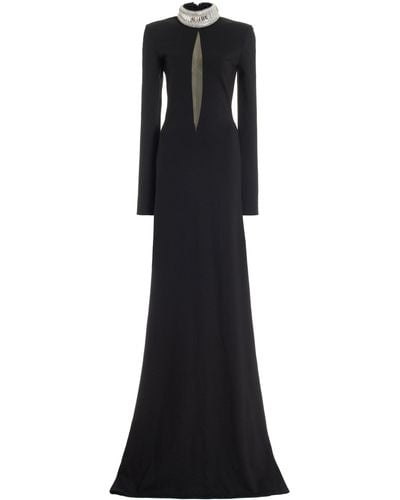 David Koma Crystal-embellished Maxi Dress - Black