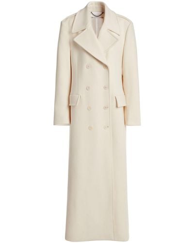 Stella McCartney Double-breasted Maxi Overcoat - Natural