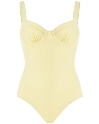 Bondi Born Loures Cupped One-piece Swimsuit - Yellow