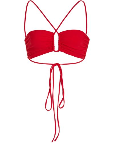Magda Butrym Bikini Top - Red