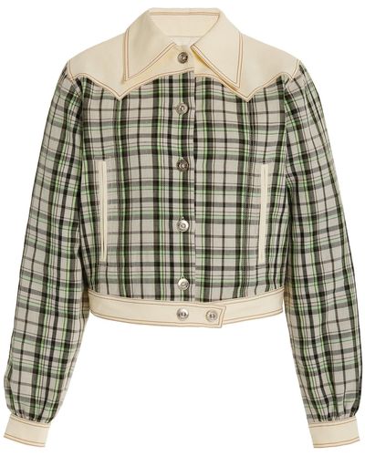 Wales Bonner Segou Checked Linen-cotton Jacket - Multicolour
