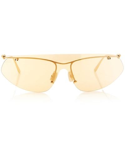Bottega Veneta Metal Rimless D-frame Sunglasses - Natural