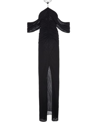Del Core Draped Gown - Black