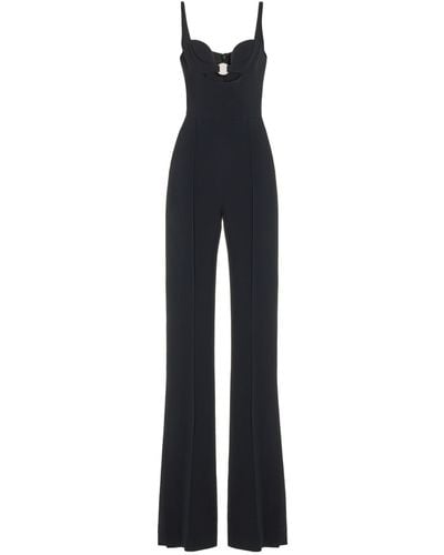 David Koma Bustier Cutout Jumpsuit - Blue