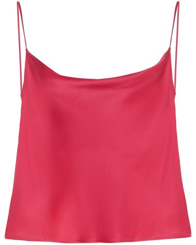 LAPOINTE Doubleface Satin Bias Cami Top - Red