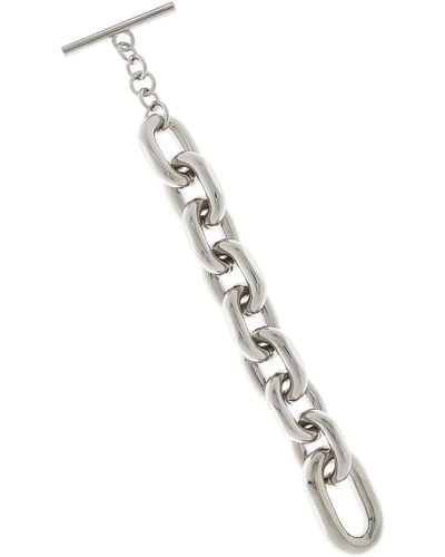 Rabanne Xl Link Silver-tone Chain Bracelet - Metallic