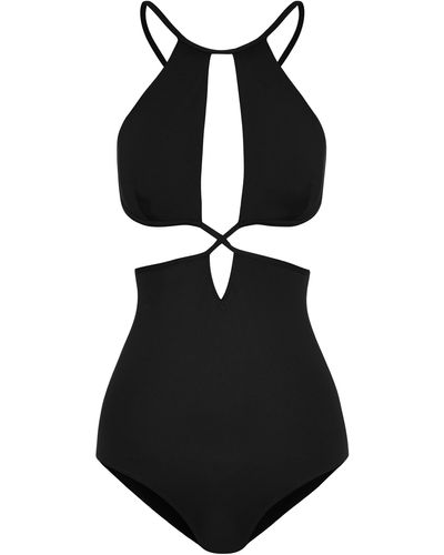 Ephemera Cutout One-piece Swimsuit - Black