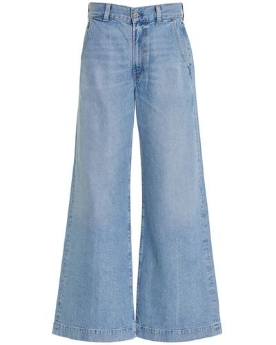Citizens of Humanity Beverly Rigid Low-rise Wide-leg Jeans - Blue