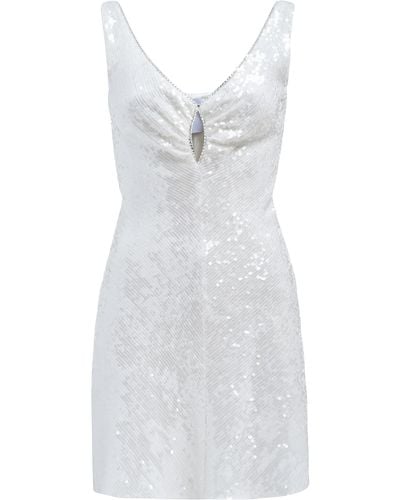 Markarian Coquette Crystal-trimmed Mini Dress - White