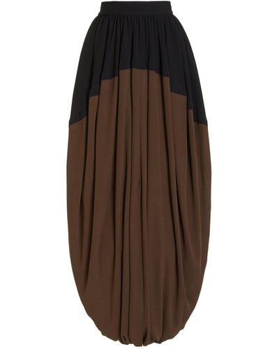 Proenza Schouler Crepe Jersey Maxi Skirt - Brown