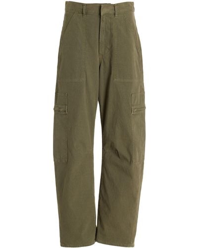 Citizens of Humanity Marcelle Low-slung Cotton Cargo Trousers - Green