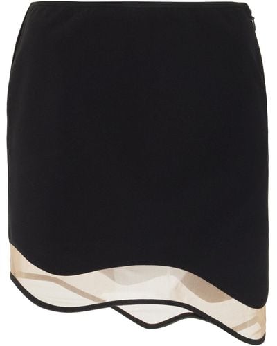Nensi Dojaka Heartbeat Knit Mini Skirt - Black