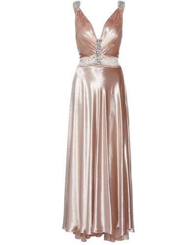 Rabanne Crystal-embellished Velvet Midi Dress - Pink