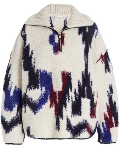 Isabel Marant Marner Oversized Fleece Sweater - Multicolor