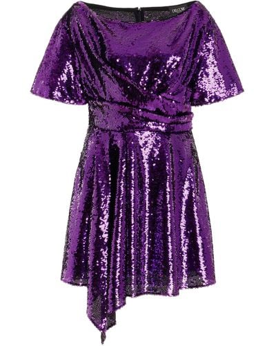Del Core Exclusive Sequin Mini Dress - Purple