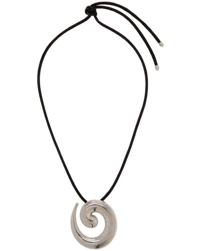 Ben-Amun Exclusive Silver-tone Leather Necklace - Black