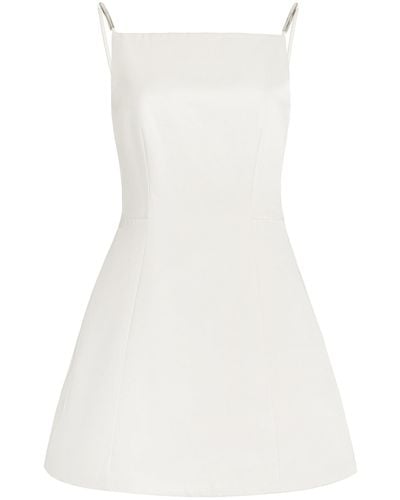 Brandon Maxwell Exclusive The Lexi Silk Bubble Mini Dress - White