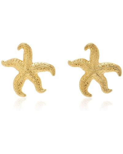 Ben-Amun 24k Gold-plated Starfish Earrings - Metallic