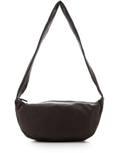 St. Agni Crescent Leather Bag - Black