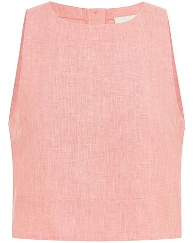 Posse Exclusive Poppy Linen Top - Pink