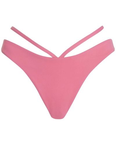 Jonathan Simkhai Emmalynn Strappy Bikini Bottom - Pink