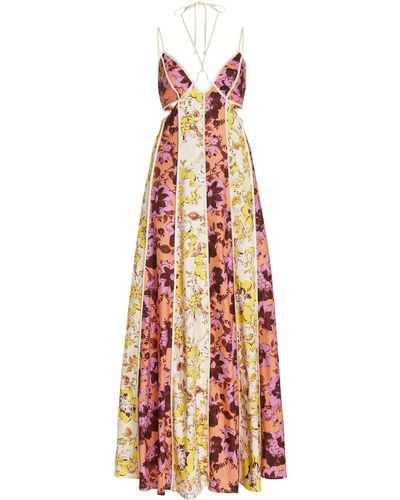 Significant Other Ana Floral-print Maxi Dress - White