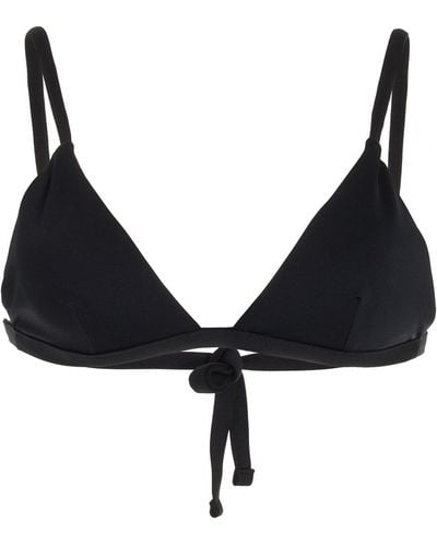 Asceno The Genoa Triangle Bikini Top - Black