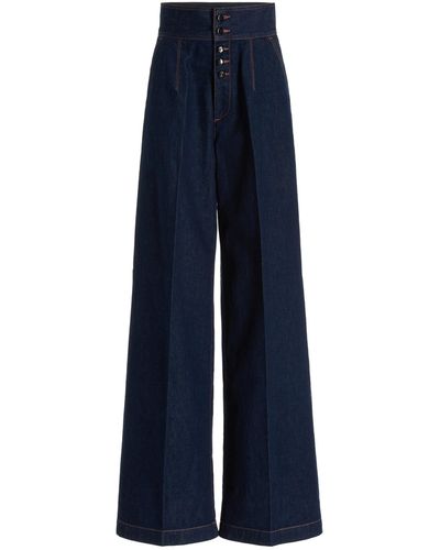 Made In Tomboy Felisia Rigid High-rise Wide-leg Jeans - Blue