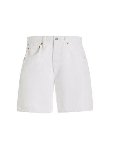 Citizens of Humanity Marlow Relaxed Mid-rise Denim Shorts - White