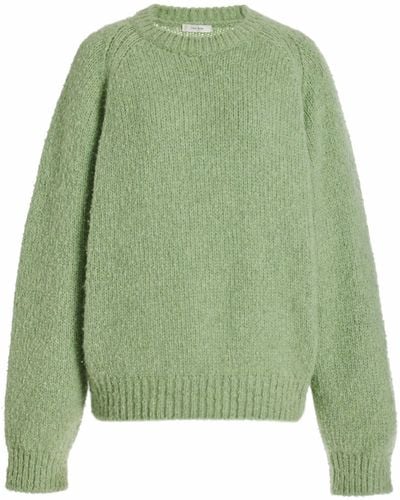 The Row Druna Cashmere Sweater - Green