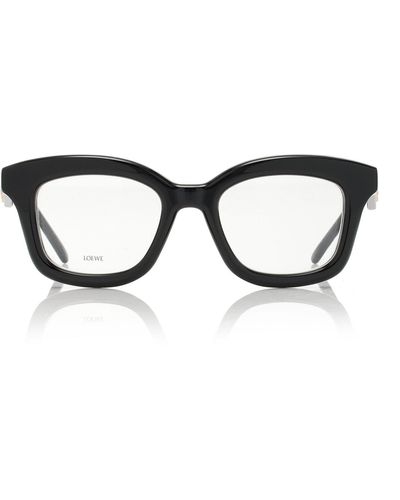 Loewe Curvy Square-frame Acetate Glasses - Black