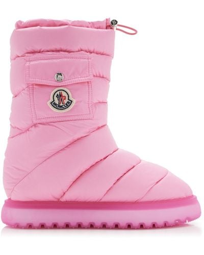 Moncler Gaia Mid-length Down-nylon Snow Boots - Pink