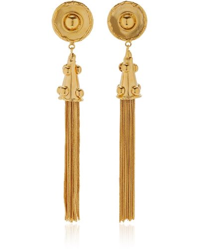 Sylvia Toledano Extra Large Creole Hoop Earrings (22k Gold Plated)